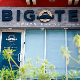 Bigote Logo on Wall